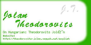 jolan theodorovits business card